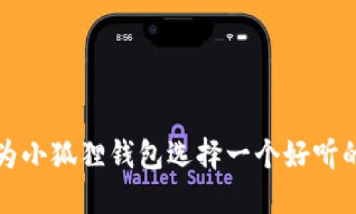如何为小狐狸钱包选择一个好听的名称